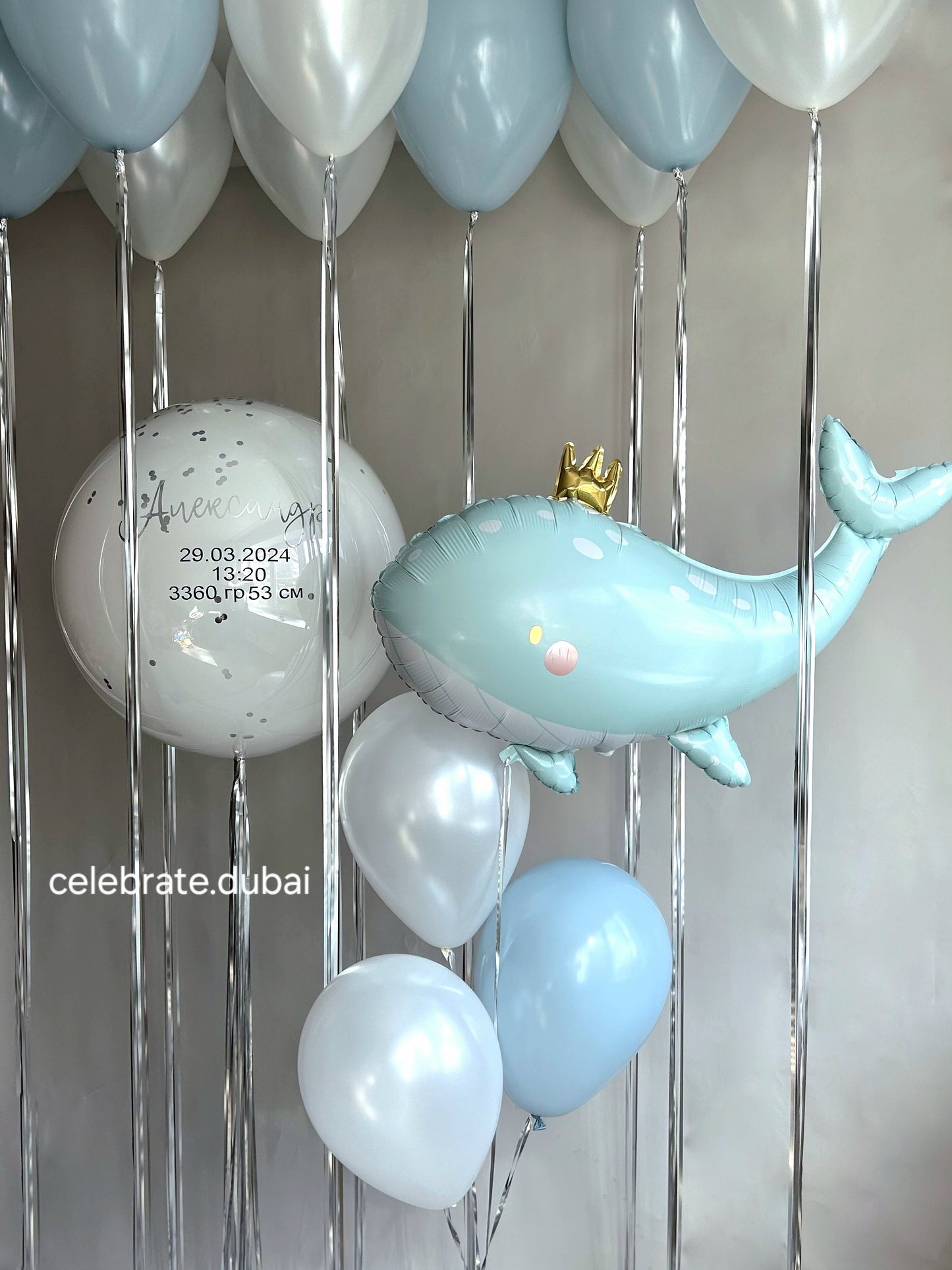 Customized_Balloon_Bouquet_Personalized_Bubble_With_Whale_Foil_Balloon_And_White_And_Blue_Latex_Balloons