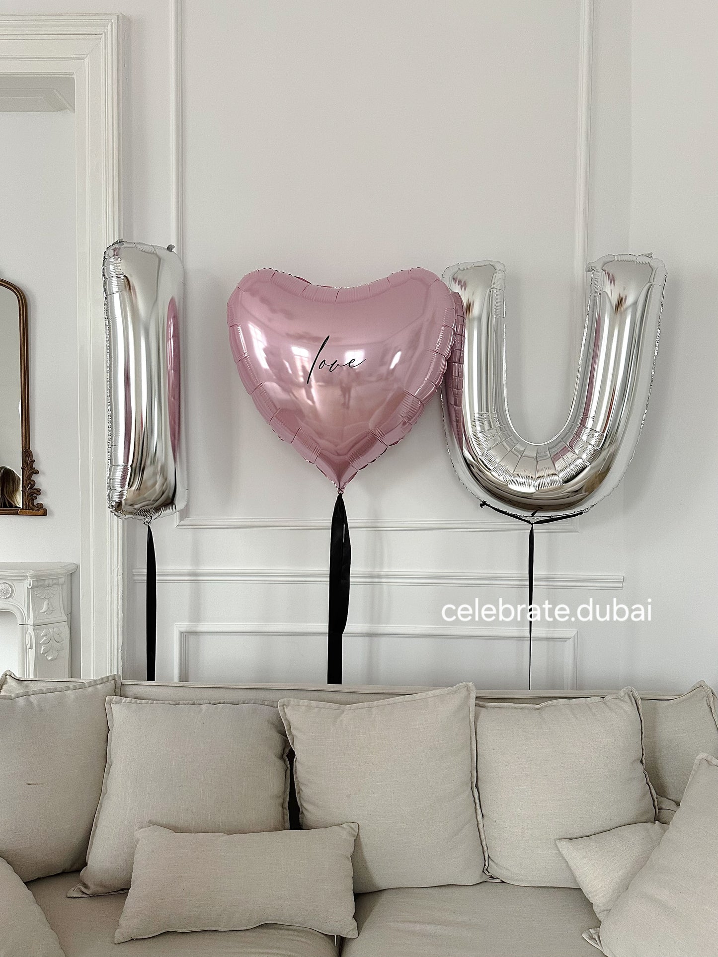 Helium Balloons I LOVE U: Foil Balloons For Valentine’s And Romantic Decor
