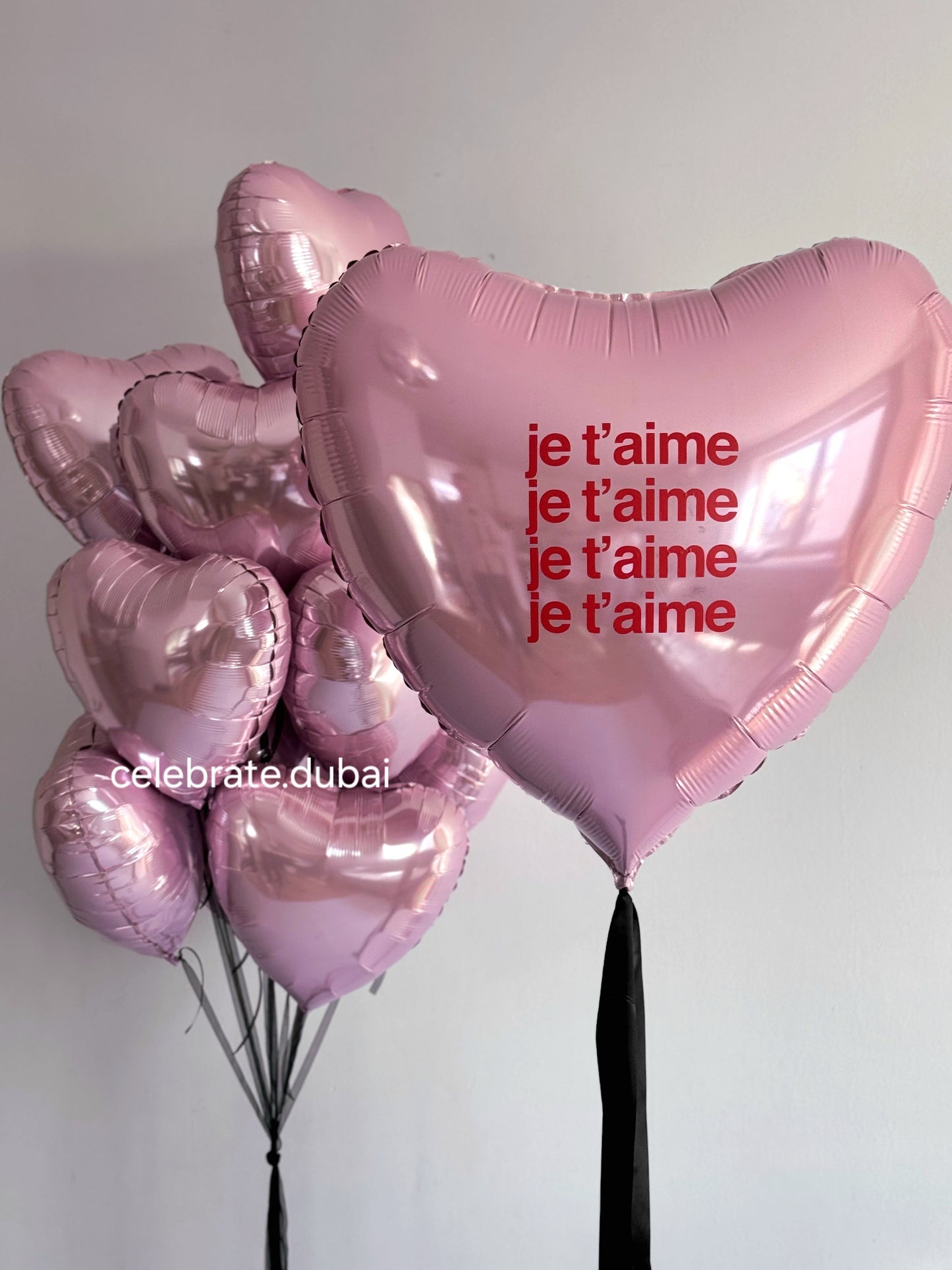 Helium Pink Heart Balloons Set: Foil Balloons For Valentine’s And Romantic Decor