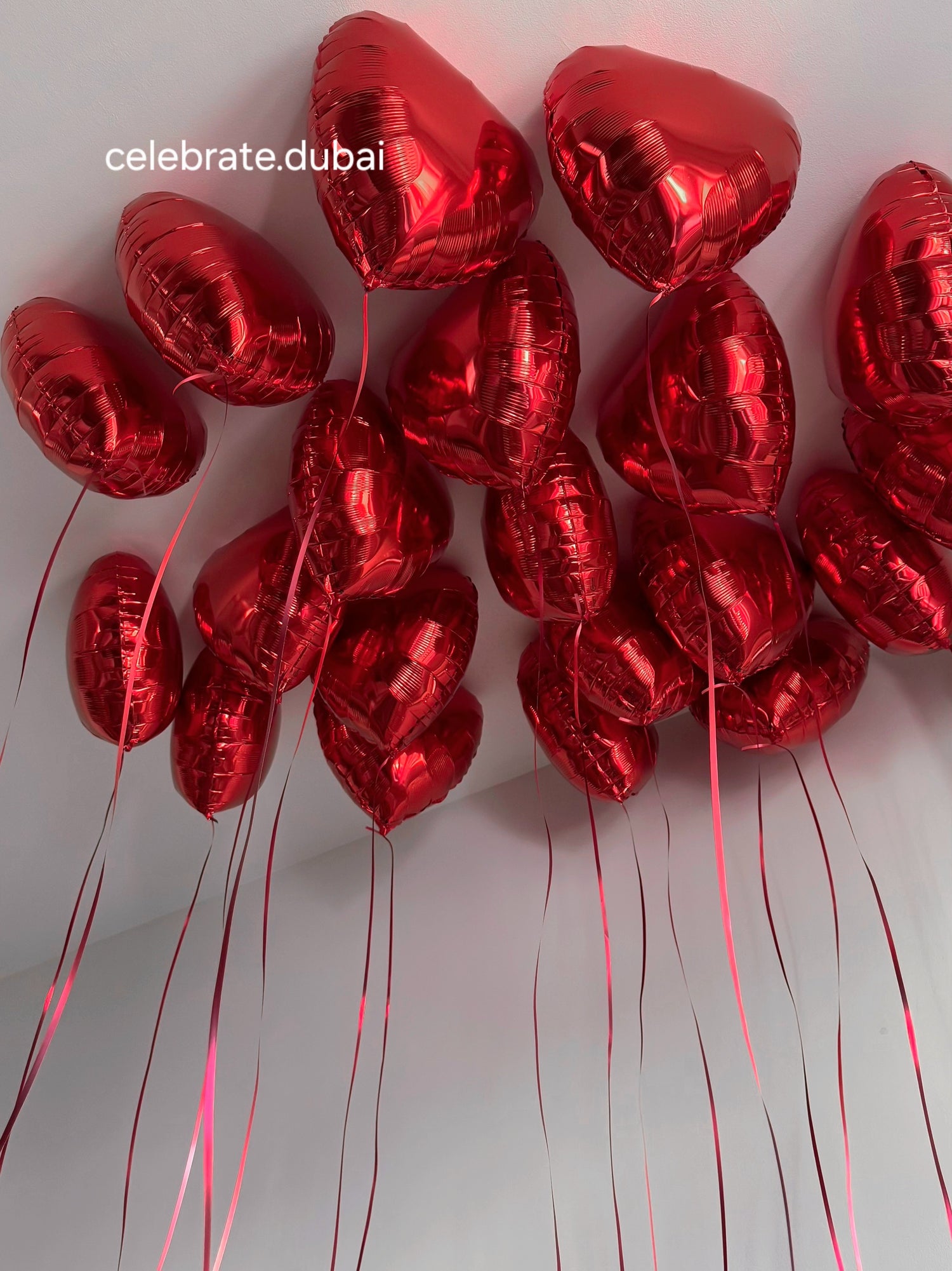 Helium Red Heart Balloons 20 Pcs: Foil Balloons For Valentine’s And Room Romantic Decor